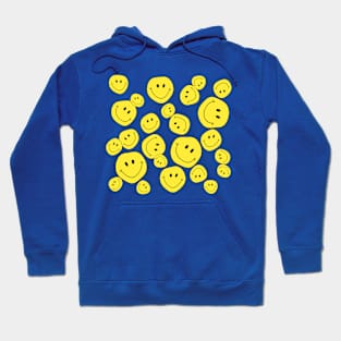 Smiley Face Stickers (Yellow) Hoodie